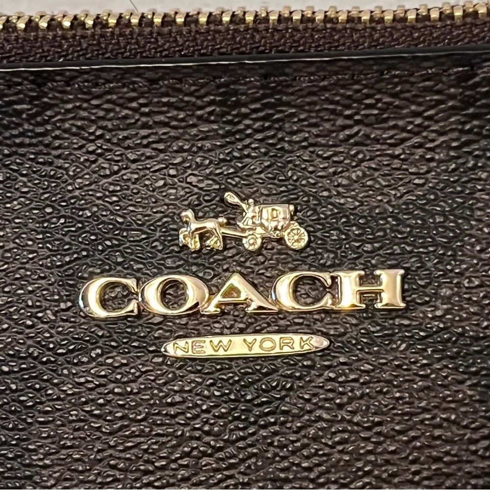 NWOT Coach North South Crossbody in Signature Brown/ Black - Picture 2 of 13